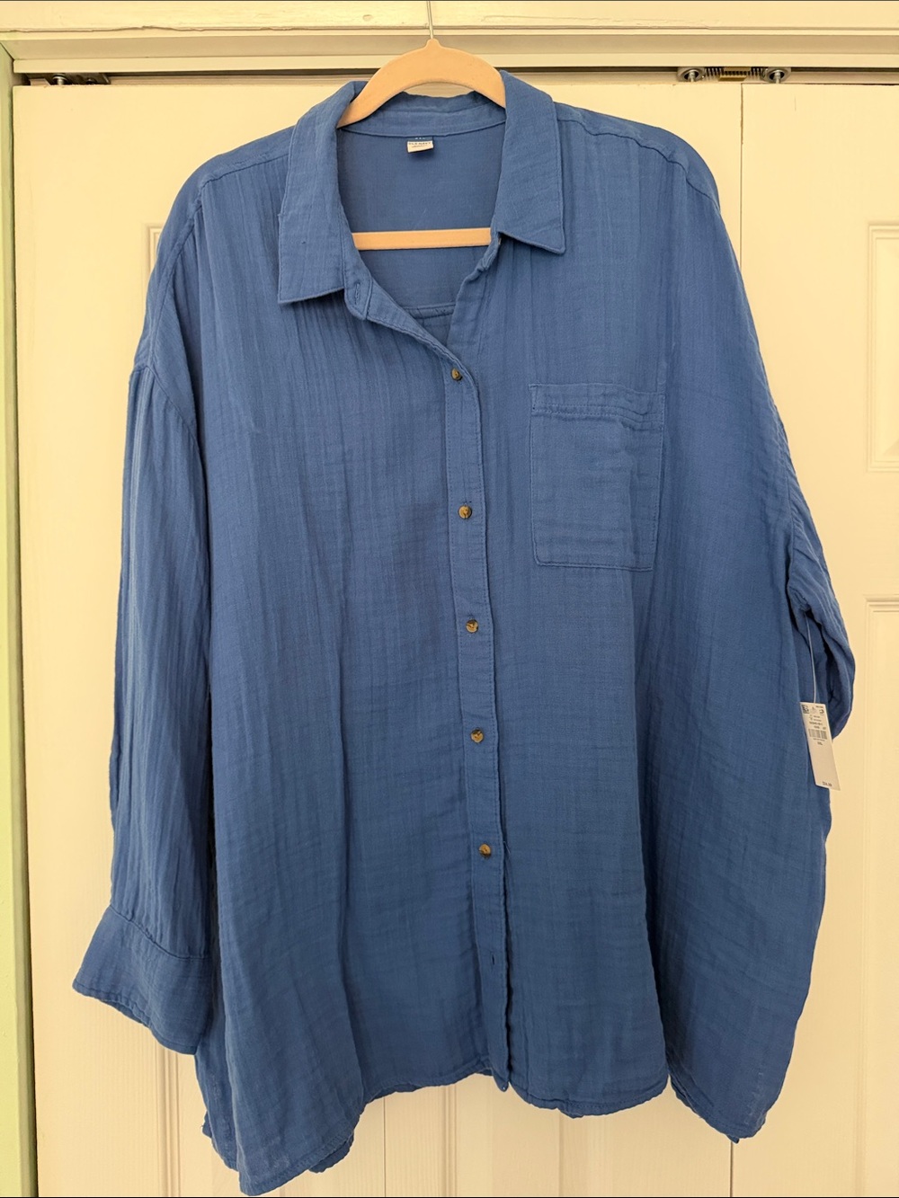 Old Navy Relaxed Blue Button-Down Shirt